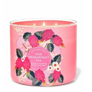Bath & Body Works Iced Dragonfruit Tea 3 Wick Candle